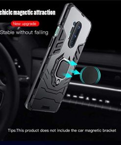 Winble Rubber Back Cover for OnePlus 8 Pro Back Cover Bumper Protection Armor with Ring Holder Back Cover for OnePlus 8 Pro One Plus One 8 Pro Black 0 2