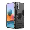 Winble Rubber Polycarbonate Bumper Protection Armor with Ring Holder Back Cover Case for Redmi Note 10 ProPro Max Black 0