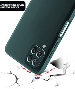 Winble Silicone Back Case Cover For Samsung Galaxy M53 5G Back Cover Camera Protection Soft Silicon Protective Back Cover Designed For Samsung Galaxy M53 5G Green 0 0