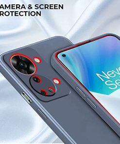 Winble Silicone Back Cover for OnePlus Nord 2T 5G Back Cover Camera Protection Soft Protective Back Cover Designed for OnePlus Nord 2T 5GOne Plus Nord 2T 5G Gray 0 0