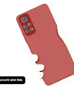 Winble Silicone Back Cover for Redmi Note 11 ProRedmi Note 11 Pro Plus 5G Back Cover Camera Protection Soft Protective Back Cover Designed for Redmi Note 11 ProRedmi Note 11 Pro 5G Red 0 4