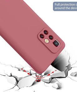 Winble Silicone Camera Protection Soft Protective Back Cover for Mi Redmi 10 Prime Camellia Red 0 1