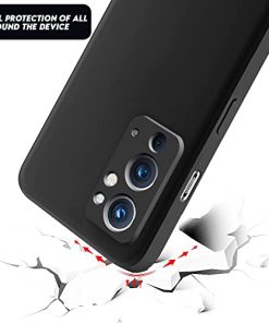 Winble Silicone Camera Protection Soft Protective Back Cover for OnePlus 9RT 5G Black 0 0