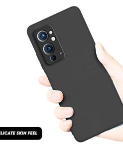 Winble Silicone Camera Protection Soft Protective Back Cover for OnePlus 9RT 5G Black 0 4