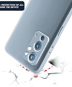 Winble Silicone Camera Protection Soft Protective Back Cover for OnePlus 9RT 5G Grey 0 0