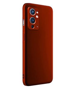 Winble Silicone Camera Protection Soft Protective Back Cover for OnePlus 9RT 5G Red 0 2