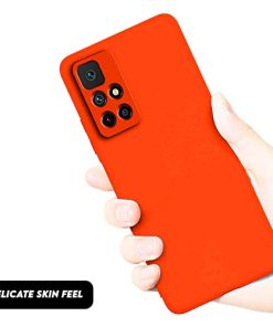 Winble Silicone Camera Protection Soft Protective Back Cover for Redmi Note 11T 5G Poco M4 Pro 5G Red 0 3