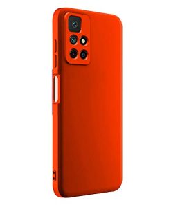 Winble Silicone Camera Protection Soft Protective Back Cover for Redmi Note 11T 5G Poco M4 Pro 5G Red 0 4