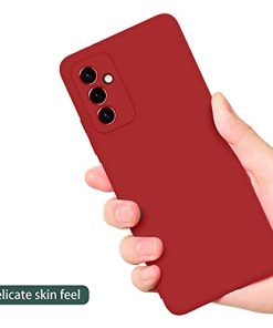 Winble Silicone Camera Protection Soft Protective Back Cover for Samsung Galaxy M52 5G Red 0 3