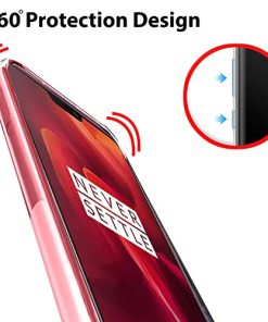 Winble Silicone Slim Crystal Clear Camera Protection Built in Anti dust Plugs Anti Slip Grip Back Cover for OnePlus 6 Transparent 0 2