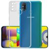 Winble Silicone Slim Crystal Clear Camera Protection Built in Anti dust Plugs Anti Slip Grip Back Cover for Samsung Galaxy M31 Prime F41 M31 0