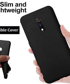 Winble Silicone Soft Flexible Ultra Protective Back Cover for Realme X Oppo K3 Black 0 0