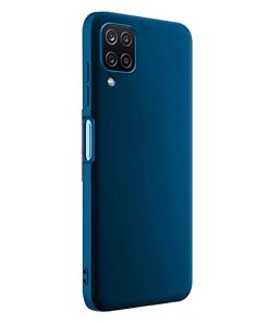 Winble Soft Silicone Back Case For Samsung Galaxy A12 M12 F12 Back Case Cover Camera Protection Protective Back Cover Designed For Samsung Galaxy A12 M12 F12 Blue 0 4