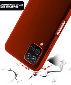 Winble Soft Silicone Back Case For Samsung Galaxy A12 M12 F12 Back Case Cover Camera Protection Protective Back Cover Designed For Samsung Galaxy A12 M12 F12 Red 0 0