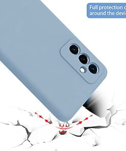 Winble Soft Silicone Camera Protection Protective Back Cover Designed for Samsung Galaxy M52 5G Grey 0 3