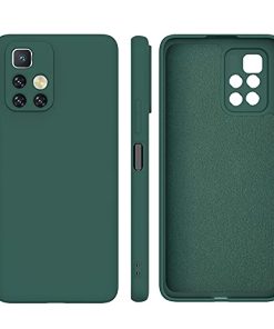 Winble Soft Silicone Camera Protection Protective Back Cover for Mi Redmi 10 Prime Green 0 0