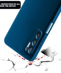 Winble Soft Silicone Camera Protection Protective Back Cover for Redmi Note 10T 5G Poco M3 Pro 5G Blue 0 0