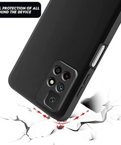 Winble Soft Silicone Camera Protection Protective Back Cover for Redmi Note 11T 5G Poco M4 Pro 5G Black 0 1