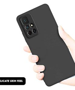 Winble Soft Silicone Camera Protection Protective Back Cover for Redmi Note 11T 5G Poco M4 Pro 5G Black 0 4