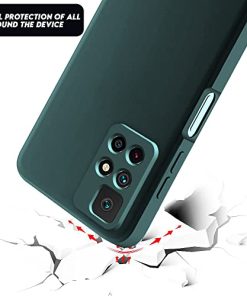 Winble Soft Silicone Camera Protection Protective Back Cover for Redmi Note 11T 5G Poco M4 Pro 5G Green 0 1