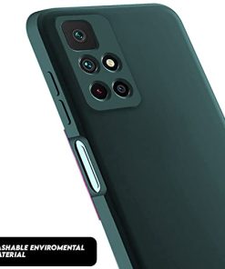 Winble Soft Silicone Camera Protection Protective Back Cover for Redmi Note 11T 5G Poco M4 Pro 5G Green 0 3