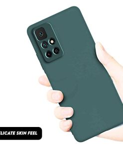 Winble Soft Silicone Camera Protection Protective Back Cover for Redmi Note 11T 5G Poco M4 Pro 5G Green 0 4