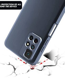 Winble Soft Silicone Camera Protection Protective Back Cover for Redmi Note 11T 5G Poco M4 Pro 5G Grey 0 1