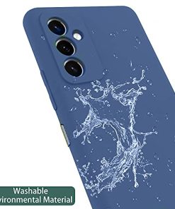 Winble Soft Silicone Camera Protection Protective Back Cover for Samsung Galaxy M52 5G Blue 0 0