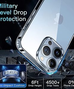 Winble Ultra Hybrid Back Cover Case for iPhone 13 Pro Max Crystal Clear Hard TPU Back Camera Drop Protection Bumper Back Cover Case for iPhone 13 Pro Max Polycarbonate Clear Transparent 0 0