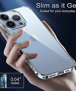 Winble Ultra Hybrid Back Cover Case for iPhone 13 Pro Max Crystal Clear Hard TPU Back Camera Drop Protection Bumper Back Cover Case for iPhone 13 Pro Max Polycarbonate Clear Transparent 0 2