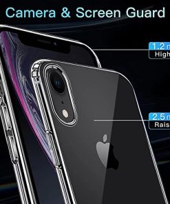 Winble Ultra Hybrid Back Cover for iPhone XR Crystal Clear Hard TPU Back Camera Drop Protection Bumper Back Cover Case for iPhone XR TPU Polycarbonate Transparent 0 1