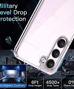 Winble Ultra Hybrid Crystal Clear Back Cover Case for Samsung Galaxy S23 5G Shockproof Camera Drop Protection Hard Clear Back Bumper Back Cover Case for Samsung Galaxy S23 5G Polycarbonate 0 1