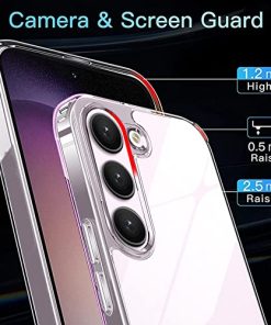 Winble Ultra Hybrid Crystal Clear Back Cover Case for Samsung Galaxy S23 5G Shockproof Camera Drop Protection Hard Clear Back Bumper Back Cover Case for Samsung Galaxy S23 5G Polycarbonate 0 2