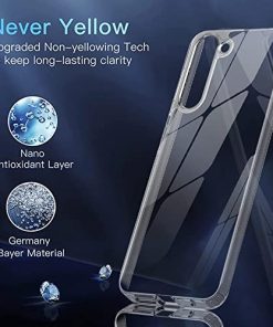 Winble Ultra Hybrid Crystal Clear Back Cover Case for Samsung Galaxy S23 5G Shockproof Camera Drop Protection Hard Clear Back Bumper Back Cover Case for Samsung Galaxy S23 5G Polycarbonate 0 4