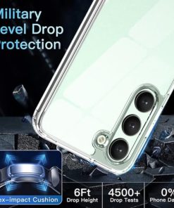 Winble Ultra Hybrid Crystal Clear Back Cover Case for Samsung Galaxy S23 FE 5G Shockproof Camera Drop Protection Hard Clear Back Bumper Back Cover Case for Samsung Galaxy S23 FE 5G 0 0