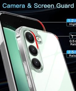 Winble Ultra Hybrid Crystal Clear Back Cover Case for Samsung Galaxy S23 FE 5G Shockproof Camera Drop Protection Hard Clear Back Bumper Back Cover Case for Samsung Galaxy S23 FE 5G 0 1