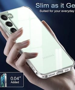 Winble Ultra Hybrid Crystal Clear Back Cover Case for Samsung Galaxy S23 FE 5G Shockproof Camera Drop Protection Hard Clear Back Bumper Back Cover Case for Samsung Galaxy S23 FE 5G 0 3