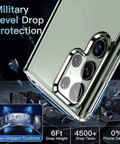 Winble Ultra Hybrid Crystal Clear Back Cover Case for Samsung Galaxy S23 Ultra 5GShockproof CameraDrop ProtectionHard Clear BackBumper Back Cover Case for Samsung Galaxy S23 Ultra 5G Polycarbonate 0 1