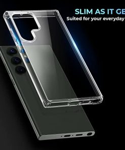 Winble Ultra Hybrid Crystal Clear Back Cover Case for Samsung Galaxy S23 Ultra 5GShockproof CameraDrop ProtectionHard Clear BackBumper Back Cover Case for Samsung Galaxy S23 Ultra 5G Polycarbonate 0 4