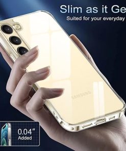 Winble Ultra Hybrid Crystal Clear Back Cover Case for Samsung Galaxy S24 5G Shockproof Camera Drop Protection Hard Clear Back Bumper Back Cover Case for Samsung Galaxy S24 5G 0 3